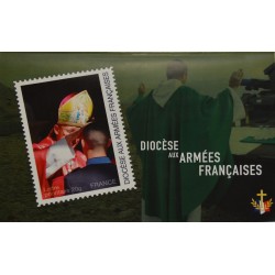 Planche de timbres collector - Série Aumôniers militaires