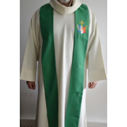 Etole verte pour prêtre- avec logo du diocèse aux Armées