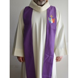 Etole violette pour prêtre- avec logo du diocèse aux Armées