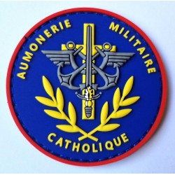 ÉCUSSON (rondache) - Aumônerie Militaire Catholique - 60 mm